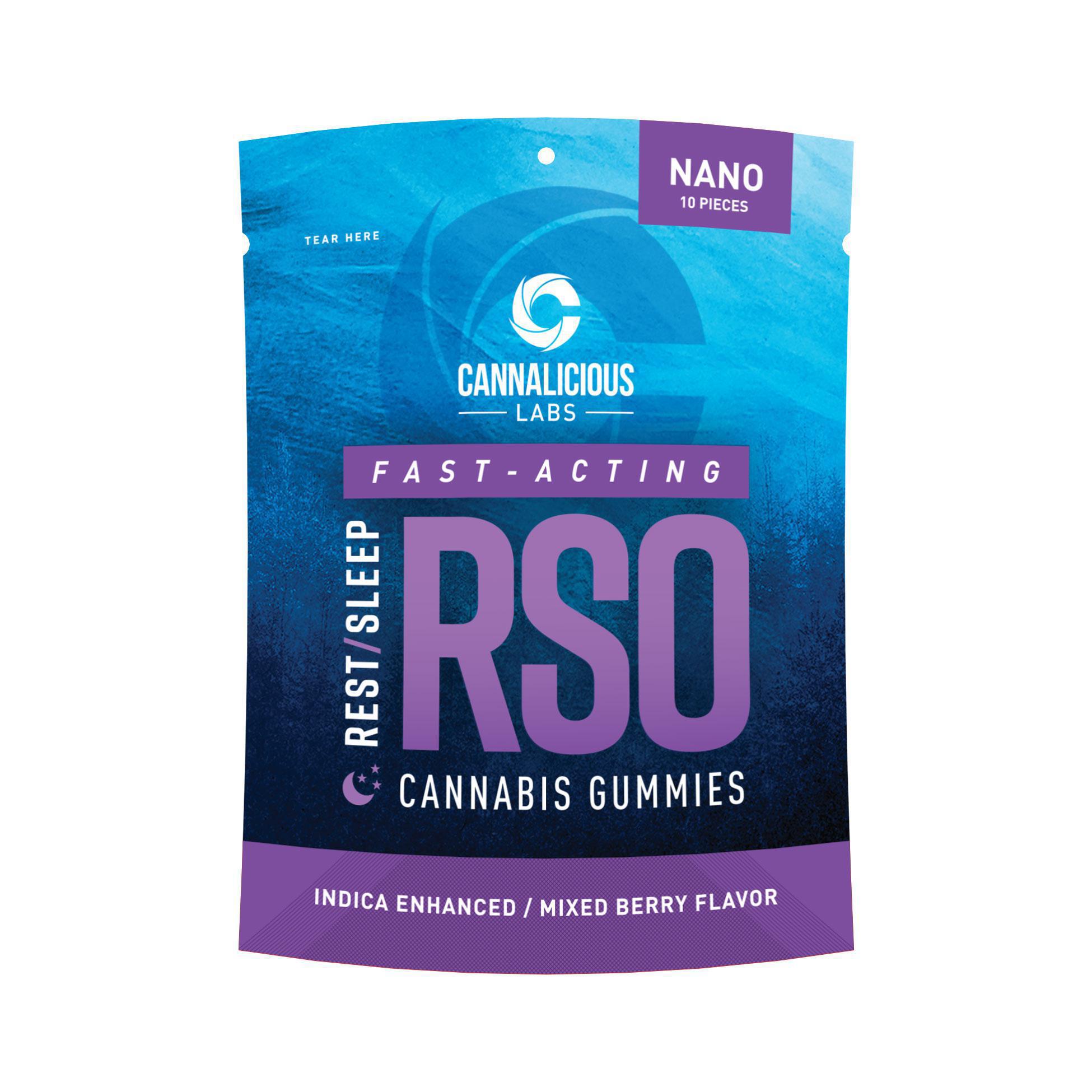 Cannalicious Mixed Berry Rest Rso Gummy 100mg
